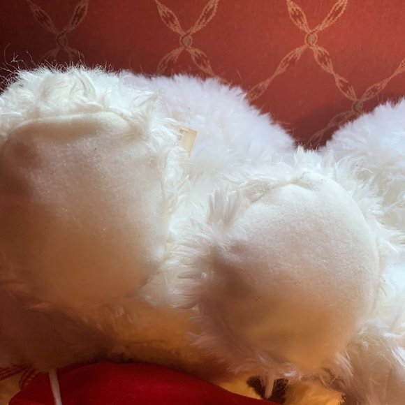 COPY - 2 Hallmark "From My Heart" White Bear Plush/Heart Gift Zip Bag - Picture 8 of 16
